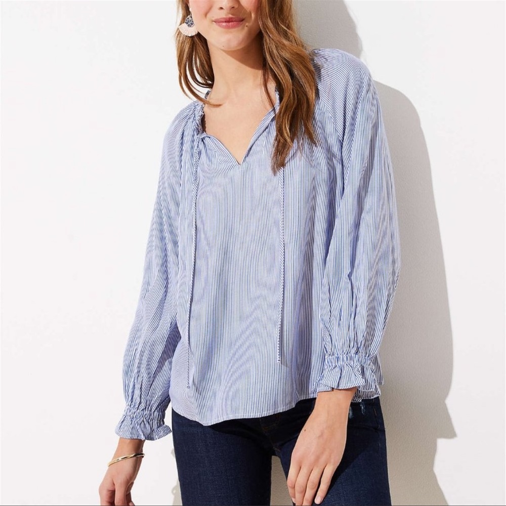 Loft striped blouse